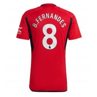 Dres Manchester United Bruno Fernandes #8 Domáci 2023-24 Krátky Rukáv